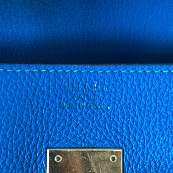 Hermes Blue Togo Birkin 35 - Picture 7 of 8
